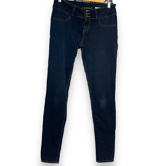 Lovesick Denim - Lovesick Skinny Leg Jegging Pants Women's 7 Juniors Blue Pockets Casual Academia